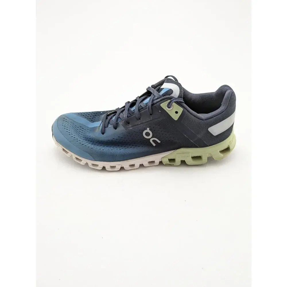 Mens On Cloudflow 3 Navy Blue Green Athletic Cloud Running Shoes 35.99034 Size 8 - Picture 2 of 7